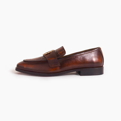 Patina Brown Cow Leather Shoe CDC 774