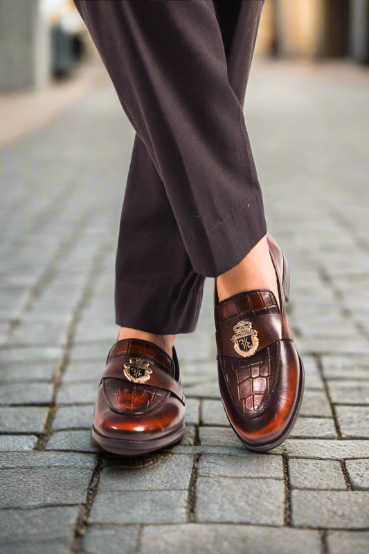 Patina Brown Cow Leather Shoe CDC 774